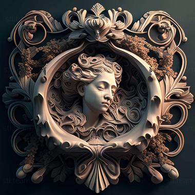 3D model rococo (STL)